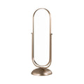 Modern Oval Full-Length Standing Mirror with Stylish Base